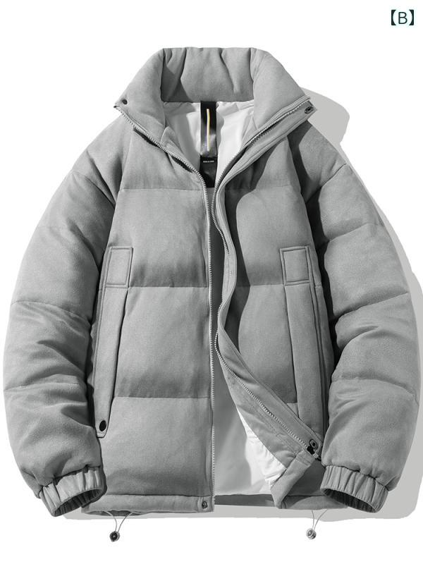 メンズ ファッション 服 男性用 オシャレ シンプル 大人 かっこいい ストリート スタンドカラー ダウン ジャケット 厚手 ハイエンド ジャケット