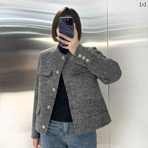 レディース ファッション 服 オシャレ カワイイ 女性用 シンプル 大人カワイイ 大きいサイズ 婦人服 ウール ベルベット コート エレガント ウール ショート ブレザー レディース ファッション 服 オシャレ カワイイ 女性用 シンプル 大人カワイイ 大きいサイズ 婦人服 ウール ベルベット コート エレガント ウール ショート ブレザー