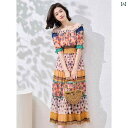 レディース ファッション 服 オシャレ カワイイ 女性用 シンプル 大人カワイイ 大きいサイズ 婦人服 フレンチ 花柄 シフォン ドレス 夏 ウエスト 海辺 休暇 バカンス スカート