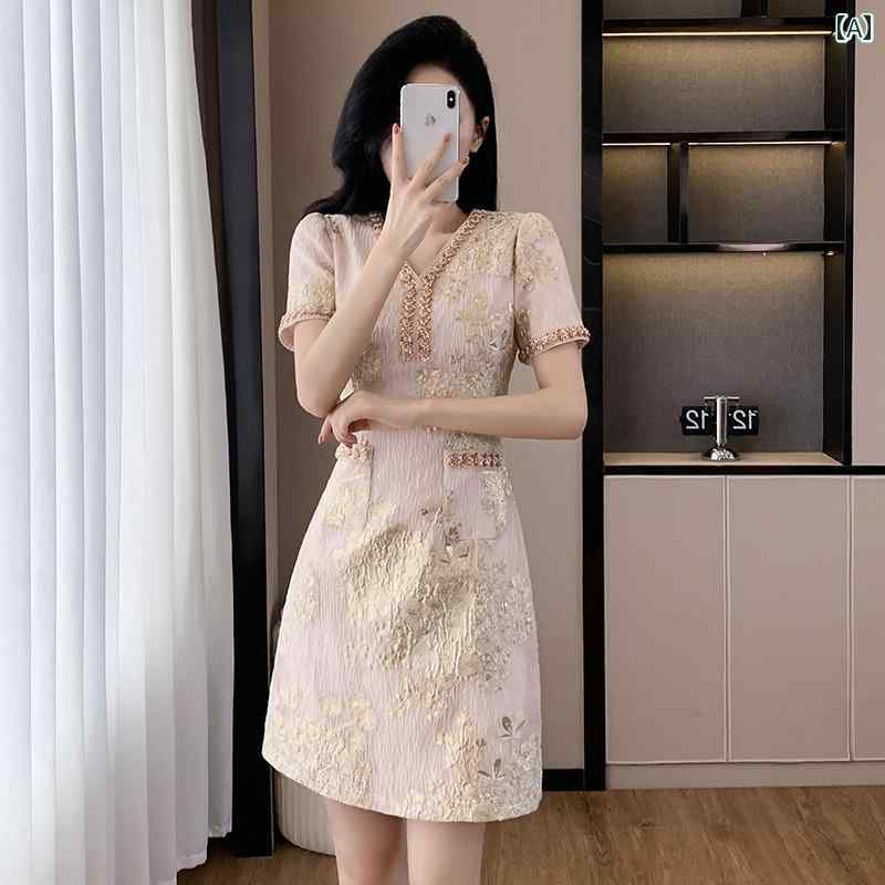 Other - レディース ファッション 服 オシャレ カワイイ 女性用 シンプル 大人カワイイ 大きいサイズ 婦人服 フレンチ フォーマル ドレス 夏 ハイエンド 軽量 ハイエンド スカート