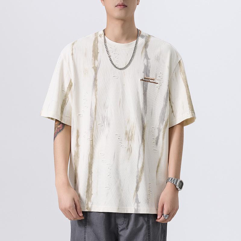 Tシャツ メンズ 半袖 ゆったり 大きいサイズ レジャー アメリカンスタイル カジュアル トップス ラフ フィット ストリートファッション..