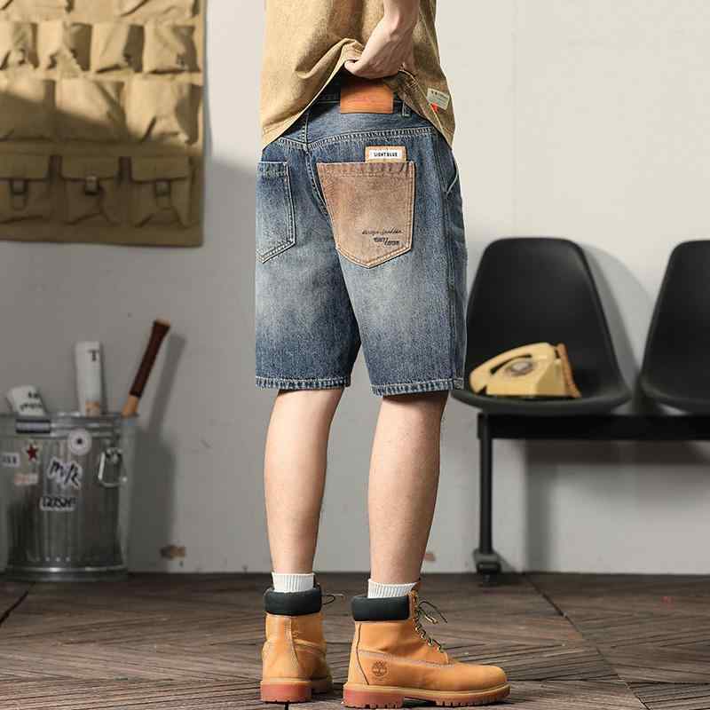 メンズ ファッション 服 男性用 オシャレ シンプル 大人 かっこいい ストリート アメリカン レトロ デニムパンツ カジュアル ワークウェア ミドル丈 ズボン