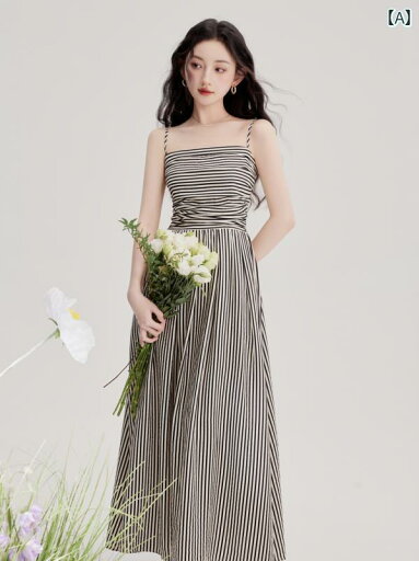 レディース ファッション 服 オシャレ カワイイ 女性用 シンプル 大人カワイイ 大きいサイズ 婦人服 フレンチ スカート ハイエンド 黒 白 ストライプ ウエスト スリム ワンピース ドレス 夏 レディース ファッション 服 オシャレ カワイイ 女性用 シンプル 大人カワイイ 大きいサイズ 婦人服 フレンチ スカート ハイエンド 黒 白 ストライプ ウエスト スリム ワンピース ドレス 夏