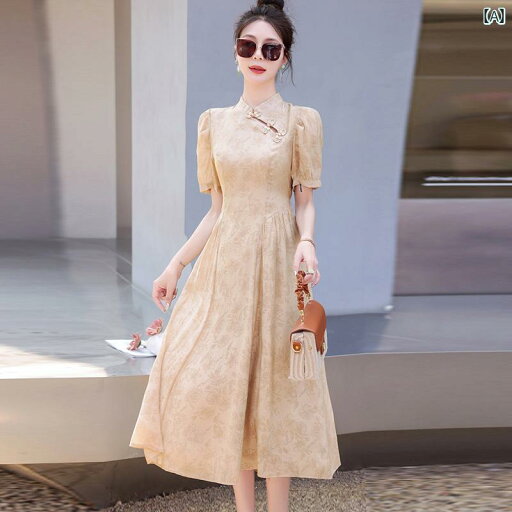 レディース ファッション 服 オシャレ カワイイ 女性用 シンプル 大人カワイイ 大きいサイズ 婦人服 チャイナ ドレス 夏 ハイエンド テンセル スカート レディース ファッション 服 オシャレ カワイイ 女性用 シンプル 大人カワイイ 大きいサイズ 婦人服 チャイナ ドレス 夏 ハイエンド テンセル スカート