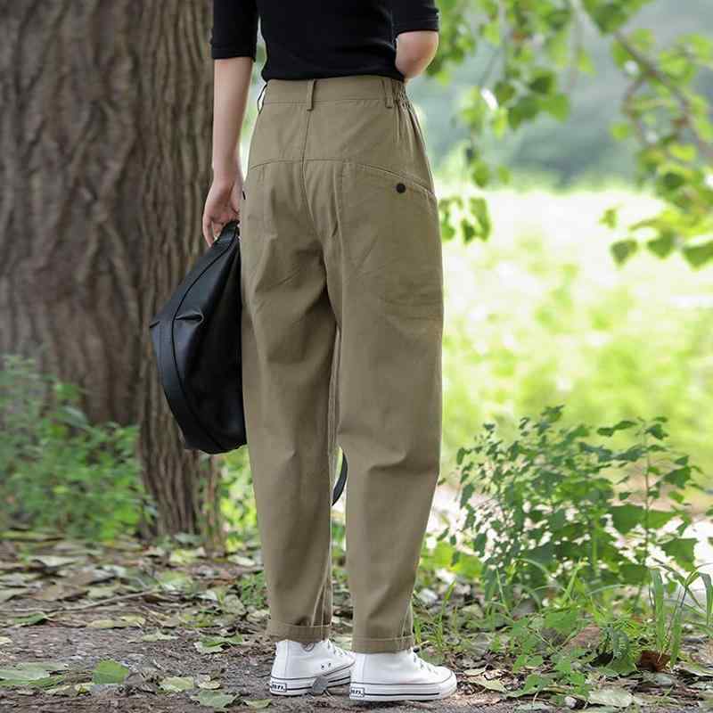 秋コーデ レディース ファッション 大きいサイズ ゆったり スリム キャロット パンツ 春秋 カジュアル ワーク パンツ