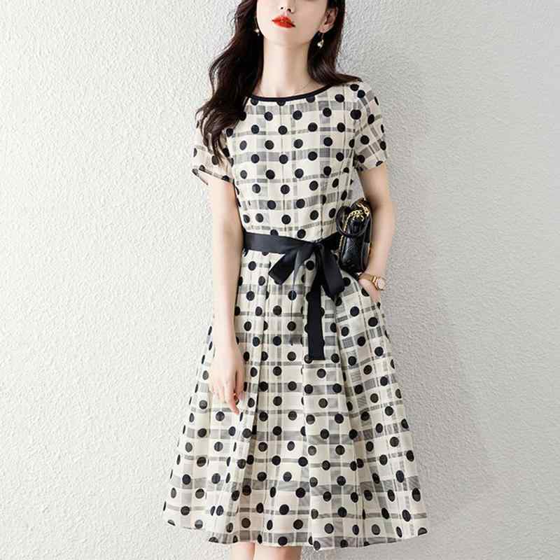 秋コーデ レディース ファッション ウエスト 通勤 スカート 女性用 プリント 大きいサイズ 半袖 ワンピース