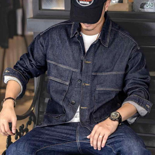 メンズ ファッション 服 男性用 オシャレ シンプル 大人 かっこいい 大きいサイズ ストリート 紳士服 グリーン レトロ デニム ワークジャケット カジュアル デニムジャケット メンズ ファッション 服 男性用 オシャレ シンプル 大人 かっこいい 大きいサイズ ストリート 紳士服 グリーン レトロ デニム ワークジャケット カジュアル デニムジャケット