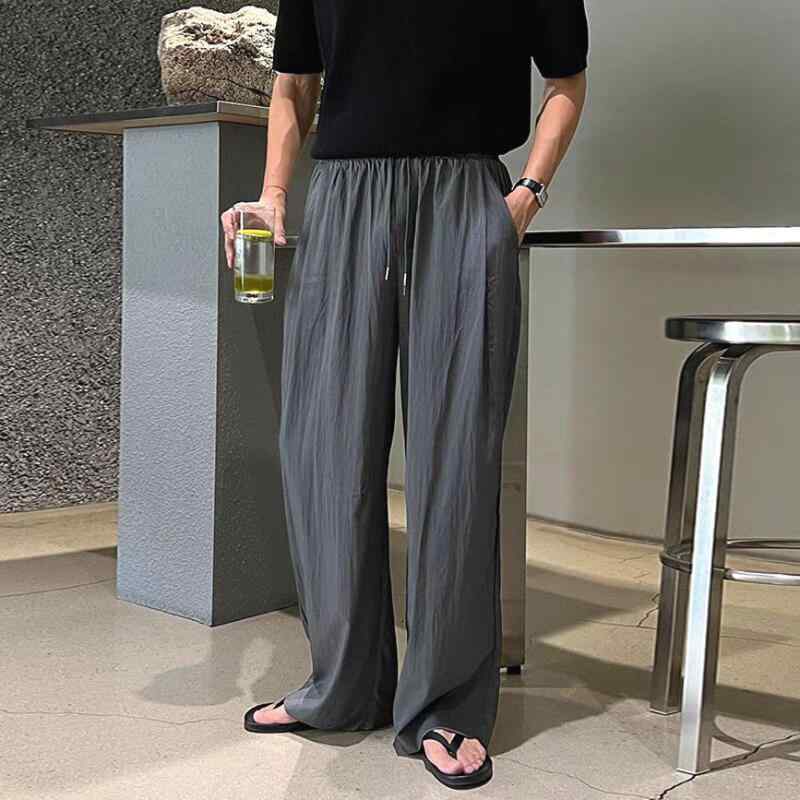 メンズ ファッション 服 男性用 オシャレ シンプル 大人 かっこいい ストリート クール 速乾 カジュアル パンツ ストレート ドローストリング ワークウェア 冷感
