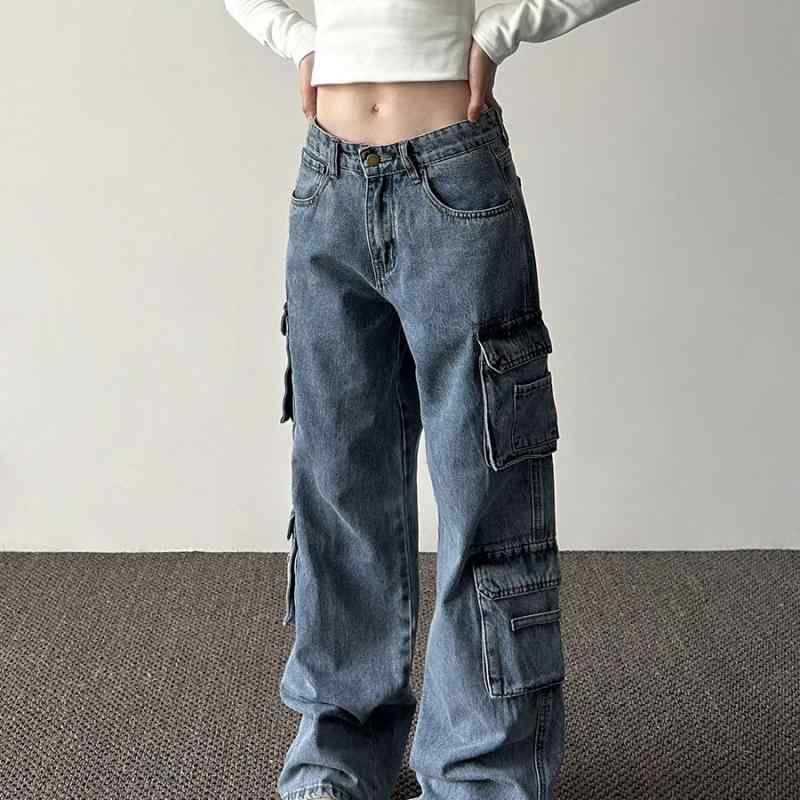 メンズ ファッション 服 男性用 オシャレ シンプル 大人 かっこいい ストリート アメリカン レトロ スリム 快適 ワーク ジーンズ レディース ストレート ワイドレッグ パンツ