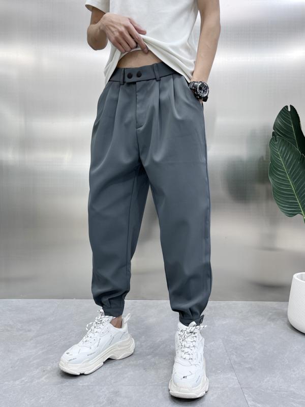 メンズ ファッション 服 男性用 オシャレ シンプル 大人 かっこいい ストリート カジュアル パンツ クロップドパンツ ズボン ハイエンド ノンアイロン スポーツ