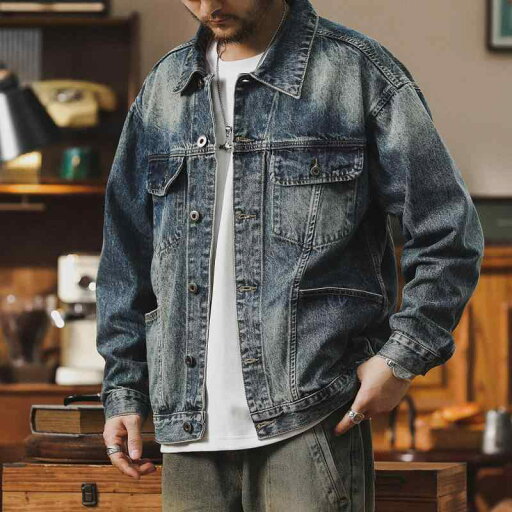 メンズ ファッション 服 男性用 オシャレ シンプル 大人 かっこいい 大きいサイズ ストリート 紳士服 デニムジャケット ハイエンド ウォッシュ 加工 ダメージ 加工 アメリカン レトロ マルチ ポケット ワークジャケット メンズ ファッション 服 男性用 オシャレ シンプル 大人 かっこいい 大きいサイズ ストリート 紳士服 デニムジャケット ハイエンド ウォッシュ 加工 ダメージ 加工 アメリカン レトロ マルチ ポケット ワークジャケット