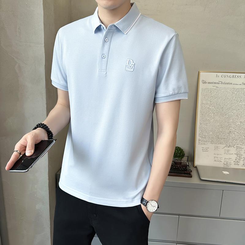 メンズ ファッション 服 男性用 オシャレ シンプル 大人 かっこいい ストリート 秋コーデ コットン 半袖 シャツ ポロ シャツ 半袖 スリム クール トップス