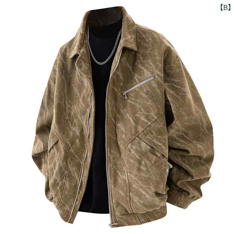 メンズ ファッション 服 男性用 オシャレ シンプル 大人 かっこいい ストリート 秋　冬コーデ ジャケット コート カジュアル コーデュロイ レトロ トップス