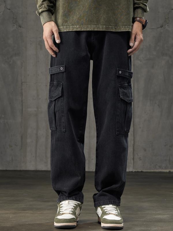 メンズ ファッション 服 男性用 オシャレ シンプル 大人 かっこいい ストリート 秋冬コーデ カジュアル ジーンズ アメリカン レトロ 大きいサイズ ストレート