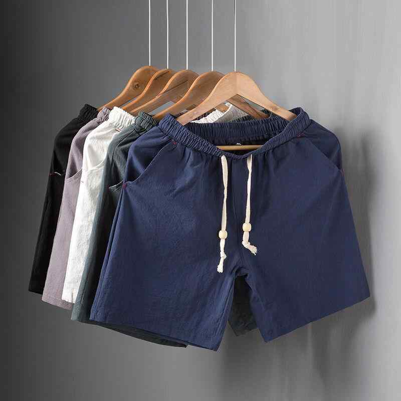 メンズ ファッション 服 男性用 オシャレ シンプル 大人 かっこいい ストリート 薄手 コットン ホーム ストレート パンツ 大きめ コットン リネン パンツ カジュアル 五分丈 パンツ