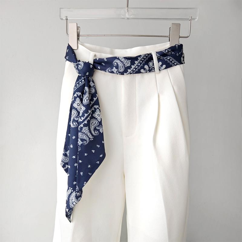 レディース ファッション 小物 オシャレ アイテム ショール マフラー ケープ ストール 季節物 ネイビーブルー ロング スカーフ ベルト ジーンズ スカート リボン