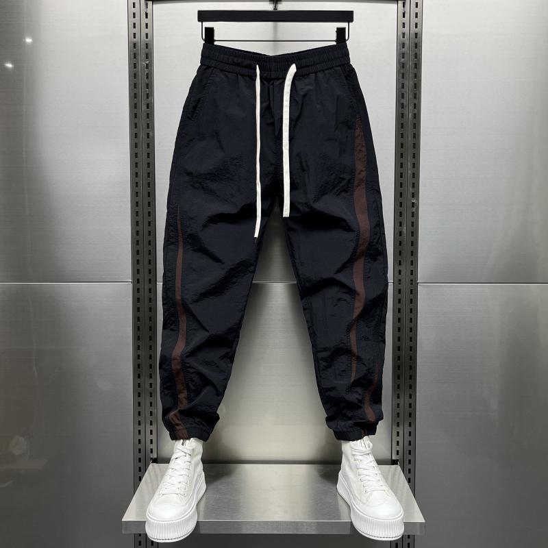 メンズ ファッション 服 男性用 オシャレ シンプル 大人 かっこいい ストリート 秋 冬コーデ 薄手 カジュアル パンツ アメリカン レッグ パンツ ストライプ 9分丈丈丈丈丈 パンツ