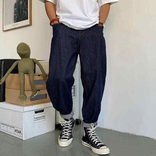 メンズ ファッション 服 男性用 オシャレ シンプル 大人 かっこいい 大きいサイズ ストリート 紳士服 アメカジ 高級 ダーク ブルー レトロ ジーンズ ストレート ゆったり ゆったり 快 九分丈 パンツ メンズ ファッション 服 男性用 オシャレ シンプル 大人 かっこいい 大きいサイズ ストリート 紳士服 アメカジ 高級 ダーク ブルー レトロ ジーンズ ストレート ゆったり ゆったり 快 九分丈 パンツ