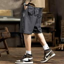 メンズ ファッション 服 男性用 オシャレ シンプル 大人 かっこいい 大きいサイズ ストリート 紳士服 夏 アウトドア 機能的 ワークウェア ショーツ スポーツ ビーチ パンツ マルチ ポケット カジュアル ミドル丈 パンツ