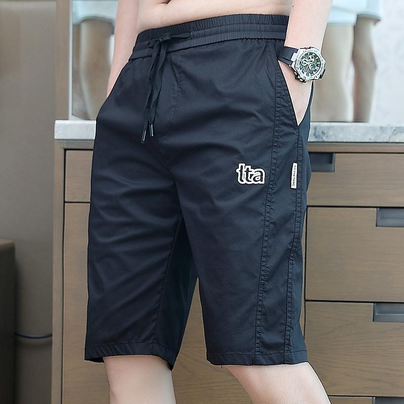 メンズ ファッション 服 男性用 オシャレ シンプル 大人 かっこいい 大きいサイズ ストリート 紳士服 夏 薄手 カジュアル ズボン 五分丈 パンツ 冷感 通気性 パンツ 五分丈 ハーフ パンツ ブラック