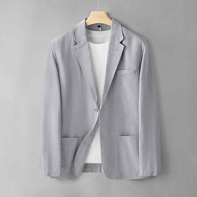 メンズ ファッション 服 男性用 オシャレ シンプル 大人 かっこいい 大きいサイズ ストリート 紳士服 ビジネス 薄手 リネン スーツ 夏 カジュアル ユニセックス 通気性 綿 リネン スーツ ジャケット