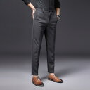 メンズ ファッション 服 男性用 オシャレ シンプル 大人 かっこいい 大きいサイズ ストリート 紳士服 ウール スーツ ズボン 厚手 ヘリンボーン カジュアル パンツ スリム ストレート ビジネス スーツ パンツ