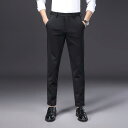 メンズ ファッション 服 男性用 オシャレ シンプル 大人 かっこいい 大きいサイズ ストリート 紳士服 黒 ズボン カジュアル パンツ スリム ストレート パンツ ビジネス フォーマルスーツ パンツ