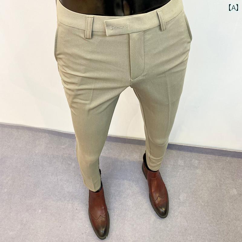 メンズ ファッション 服 男性用 オシャレ シンプル 大人 かっこいい 大きいサイズ ストリート 紳士服 パンツ カジュアル パンツ ビジネス スリム ストレート パンツ ズボン パンツ ズボン