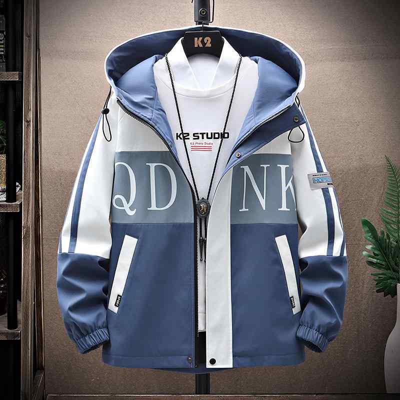 メンズ ファッション 服 男性用 オシャレ シンプル 大人 かっこいい 大きいサイズ ストリート 紳士服 ジャケット 長袖 フード付き ブラック ブルー ホワイト グリーン ジッパー ウインドブレーカー
