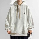 メンズ ファッション 服 男性用 オシャレ シンプル 大人 かっこいい 大きいサイズ ストリート 紳士服 フード付き スウェットシャツ アメリカン トップス ジャカード ハイエンド カジュアル ジャケット