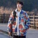 メンズ ファッション 服 男性用 オシャレ シンプル 大人 かっこいい 大きいサイズ ストリート 紳士服 ジャケット ハイエンド ファッション アメリカン レトロ プリント カジュアル ジャケット アウターウェア