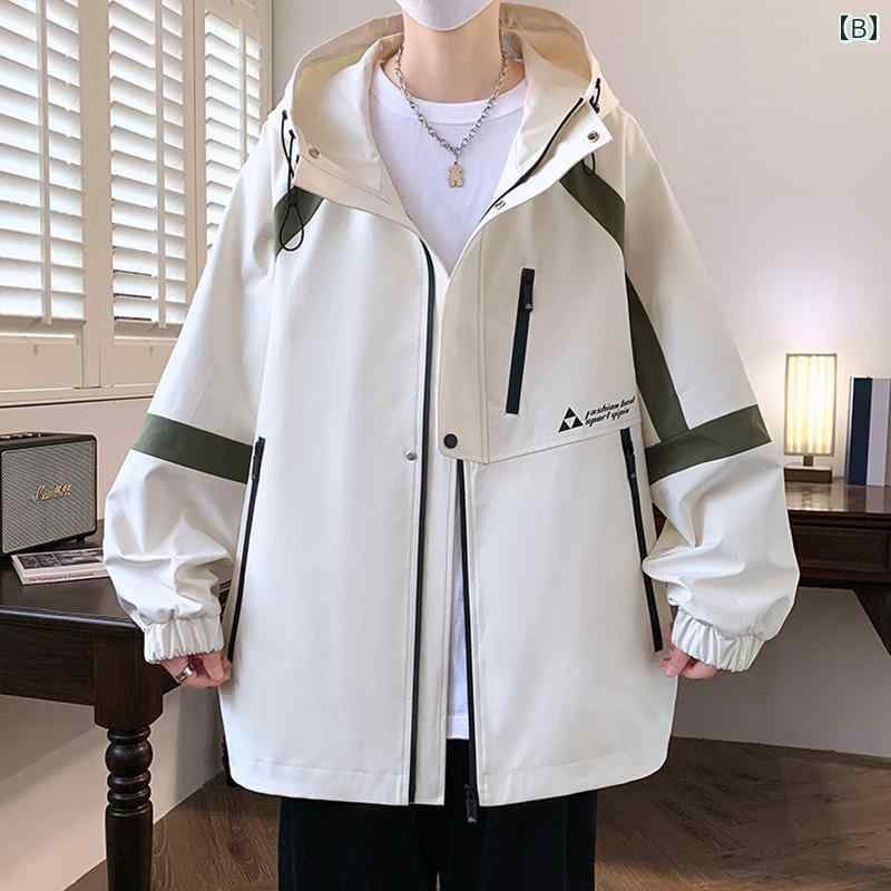 メンズ ファッション 服 男性用 オシャレ シンプル 大人 かっこいい 大きいサイズ ストリート 紳士服 ジャケット スタイル フード付き ジャケット カジュアル トップス