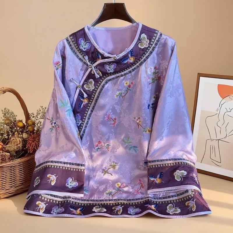 レディース ドレス レトロ 青 トップス ジャケット アウター