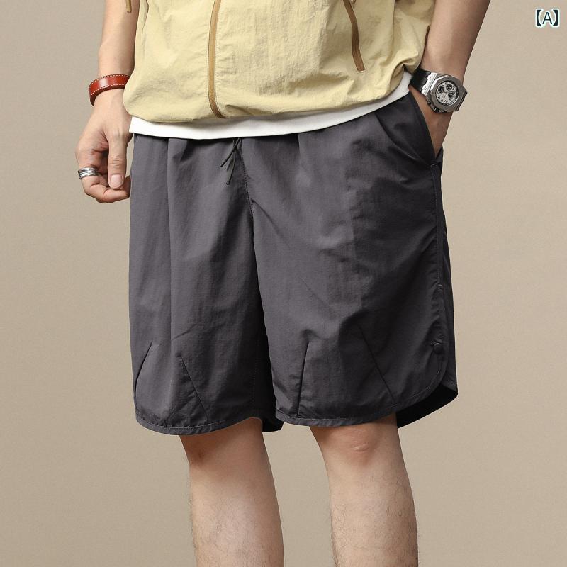 メンズ ファッション 服 男性用 オシャレ シンプル 大人 かっこいい 大きいサイズ ストリート 紳士服 アメリカン ソリッドカラー 冷感 ショート パンツ 夏 アウトドア ワークウェア カジュアル ブレスト ハーフ パンツ