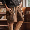 メンズ ファッション 服 男性用 オシャレ シンプル 大人 かっこいい 大きいサイズ ストリート 紳士服 夏 冷感 カーゴ ショーツ 薄型 多機能 マルチ ポケット クール ハーフ ミディアム パンツ