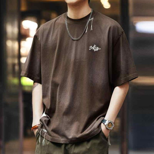 メンズ ファッション 服 男性用 オシャレ シンプル 大人 かっこいい 大きいサイズ ストリート 紳士服 アメリカン ヘビーウェイト 半袖 T シャツ 夏 カジュアル コットン アミ カーキ 半袖 服 メンズ ファッション 服 男性用 オシャレ シンプル 大人 かっこいい 大きいサイズ ストリート 紳士服 アメリカン ヘビーウェイト 半袖 T シャツ 夏 カジュアル コットン アミ カーキ 半袖 服