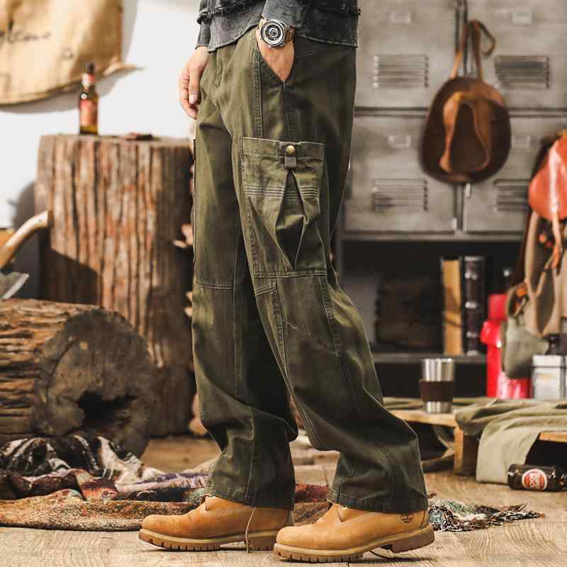 春 コーデ メンズ 用 服 シンプル ファッション オシャレ 大人 かっこいい 大きいサイズ ストリート 紳士服 アメリカン レトロ ヘビー ストレート カジュアル パンツ