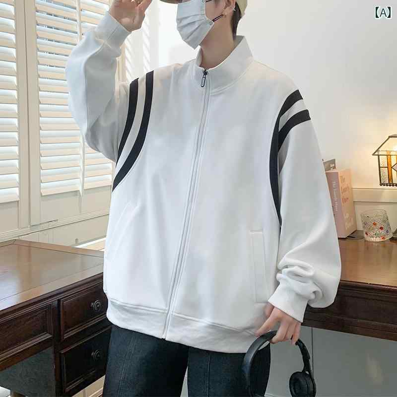 秋冬コーデ メンズ ファッション 服 男性用 オシャレ シンプル 大人 かっこいい ストリート ジャケット スタンドカラー カジュアル トップス ジャケット