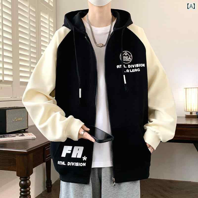 メンズ ファッション 服 男性用 オシャレ シンプル 大人 かっこいい 大きいサイズ ストリート 紳士服 カーディガン トレーナー ラグランスリーブ ジャケット カジュアル フード付き トップス コート