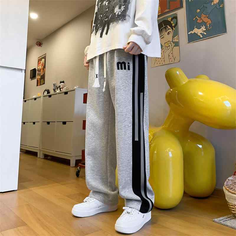 メンズ ファッション 服 男性用 オシャレ シンプル 大人 かっこいい 大きいサイズ ストリート 紳士服 カジュアル ロング パンツ ストレート スポーツ パンツ