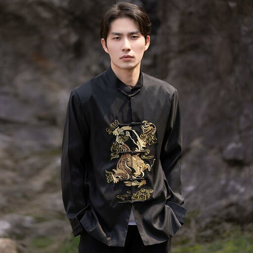 メンズ ファッション 服 男性用 オシャレ シンプル 大人 かっこいい 大きいサイズ ストリート 紳士服 ドラゴン 柄 刺繍 レトロ カンフー 唐 スーツ ボタン アップ シャツ ジャケット チュニック スーツ メンズ ファッション 服 男性用 オシャレ シンプル 大人 かっこいい 大きいサイズ ストリート 紳士服 ドラゴン 柄 刺繍 レトロ カンフー 唐 スーツ ボタン アップ シャツ ジャケット チュニック スーツ