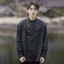 メンズ ファッション 服 男性用 オシャレ シンプル 大人 かっこいい 大きいサイズ ストリート 紳士服 カンフー 唐 スーツ バックル トップス チュニック ジャケット トップス