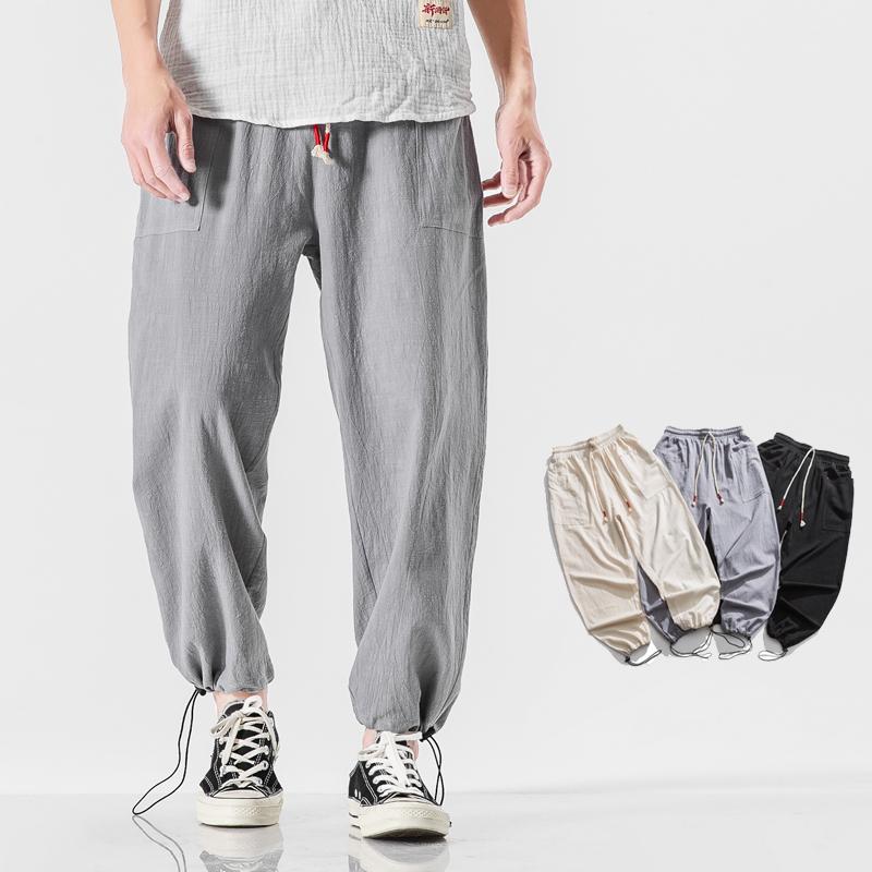 メンズ ファッション 服 男性用 オシャレ シンプル 大人 かっこいい 大きいサイズ ストリート 紳士服 リネン パンツ 夏 ズボン 薄手 ストレート リネン パンツ 無地 綿 リネン パンツ
