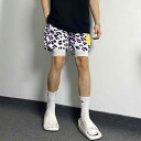 メンズ ファッション 服 男性用 オシャレ シンプル 大人 かっこいい 大きいサイズ ストリート 紳士服 フェイク ツーピース ヒョウ アメリカン バスケットボール ズボン 夏 スポーツフィットネス 速乾 トレーニング パンツ