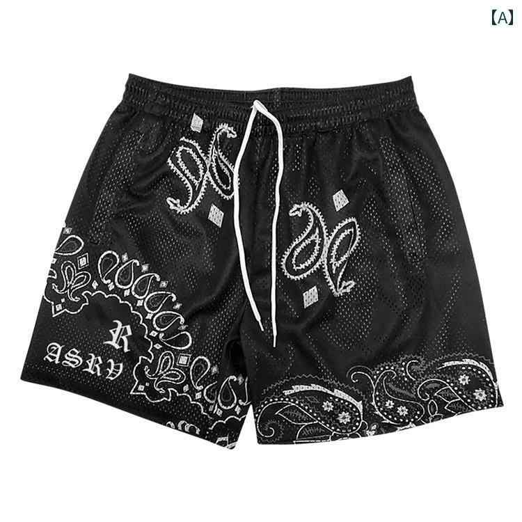 メンズ ファッション 服 男性用 オシャレ シンプル 大人 かっこいい 大きいサイズ ストリート 紳士服 夏 速乾 バスケットボール ズボン アメリカン スタイル ストリート ファッション スポーツ レジャー ハーフ パンツ ブラック ボール パンツ