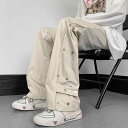 メンズ ファッション 服 男性用 オシャレ シンプル 大人 かっこいい 大きいサイズ ストリート 紳士服 アメリカン ヒップ ホップ マイクロフレア カジュアル パンツ 夏 スリム オーバー パンツ ストリート