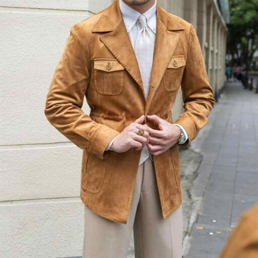 メンズ ファッション 服 男性用 オシャレ シンプル 大人 かっこいい 大きいサイズ ストリート 紳士服 薄手 スエード ハンティング ジャケット スリム スーツ 襟 ジャケット メンズ ファッション 服 男性用 オシャレ シンプル 大人 かっこいい 大きいサイズ ストリート 紳士服 薄手 スエード ハンティング ジャケット スリム スーツ 襟 ジャケット