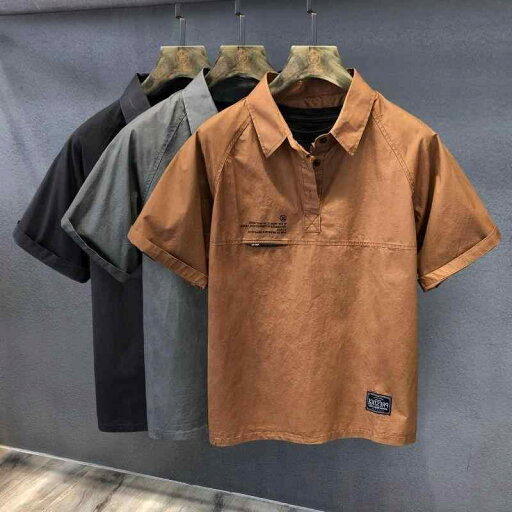 メンズ ファッション 服 男性用 オシャレ シンプル 大人 かっこいい 大きいサイズ ストリート 紳士服 ワークウェア ポロ カラー シャツ 夏 ハイエンド 半袖 五分袖 シャツ メンズ ファッション 服 男性用 オシャレ シンプル 大人 かっこいい 大きいサイズ ストリート 紳士服 ワークウェア ポロ カラー シャツ 夏 ハイエンド 半袖 五分袖 シャツ