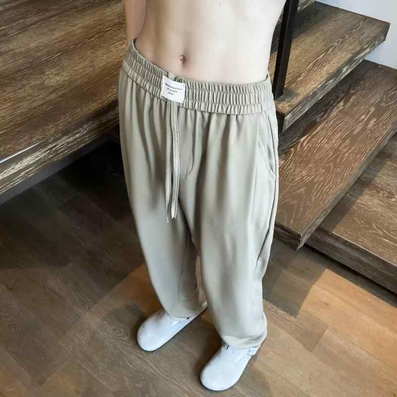 メンズ ファッション 服 男性用 オシャレ シンプル 大人 かっこいい 大きいサイズ ストリート 紳士服 ヴィンテージ 冷感 パンツ 夏 薄手 ストレッチ スト クールカジュアル ストレート レッグ パンツ(4)