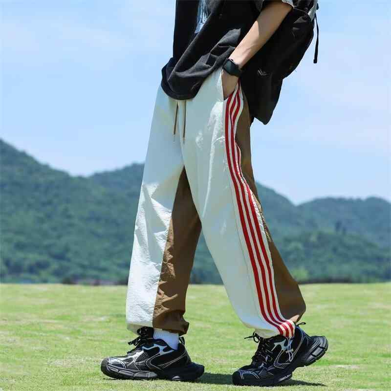 メンズ ファッション 服 男性用 オシャレ シンプル 大人 かっこいい 大きいサイズ ストリート 紳士服 夏 ジャケット 夏 速乾 冷感 スポーツ パンツ アメリカン レッグ タイ カジュアル パンツ